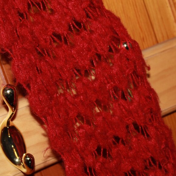 Unknown Brand Handknit Crochet Scarf - Picture 5 of 6